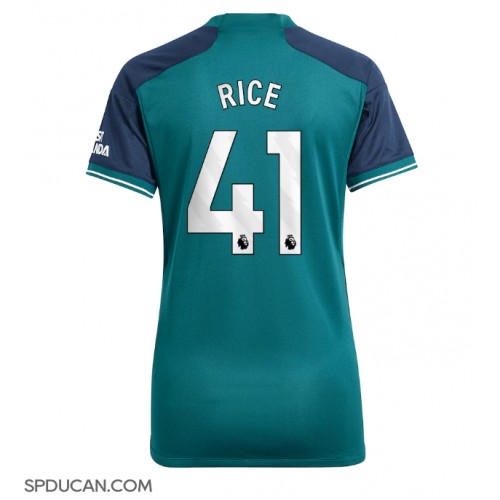 Zenski Nogometni Dres Arsenal Declan Rice #41 Rezervni 2023-24 Kratak Rukav